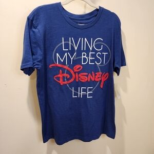 DISNEY blue men's t-shirt size S